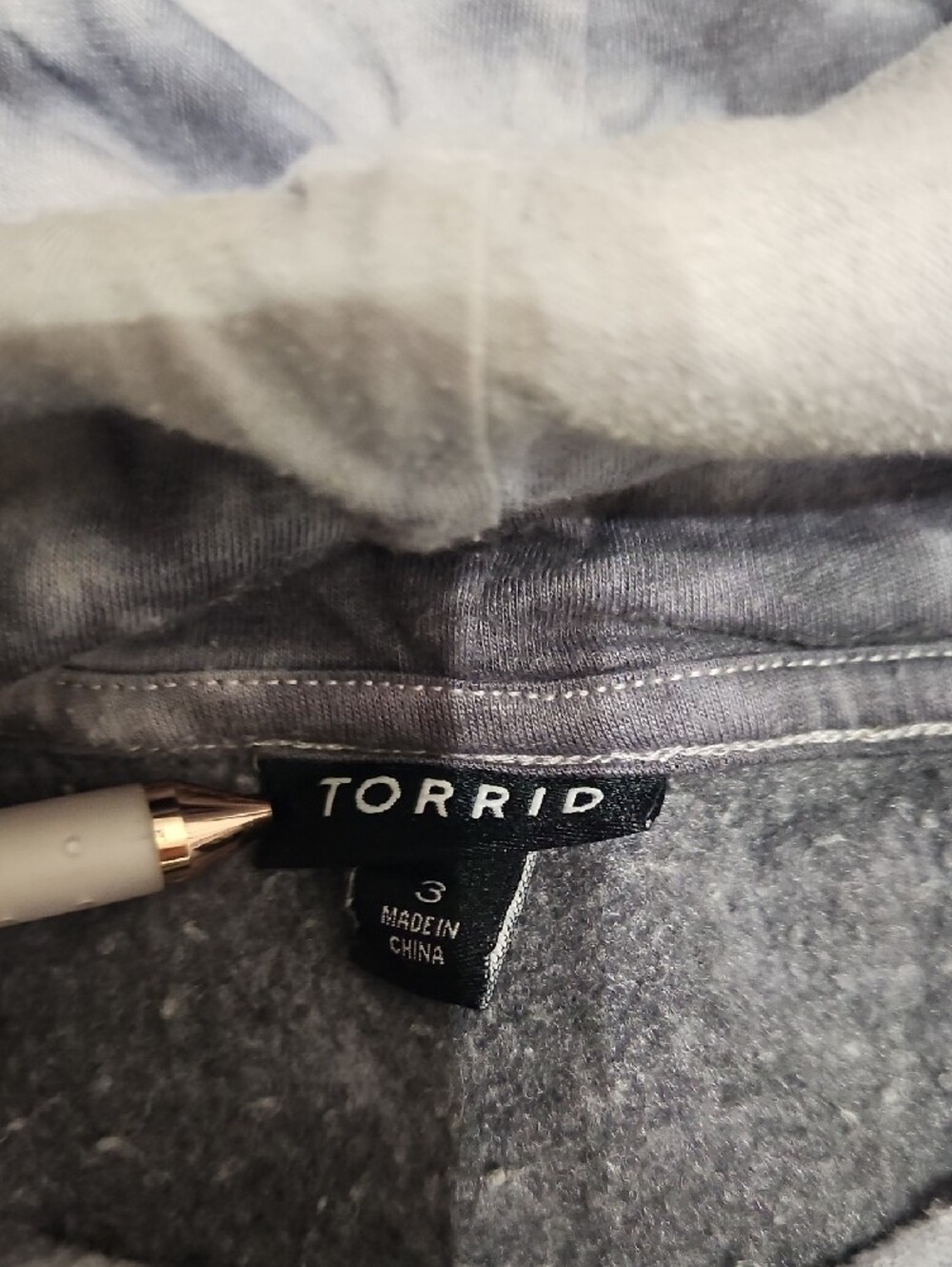 torrid Cold Shoulder Hoodie with Bat Skull Graphic - Picture 8 of 9